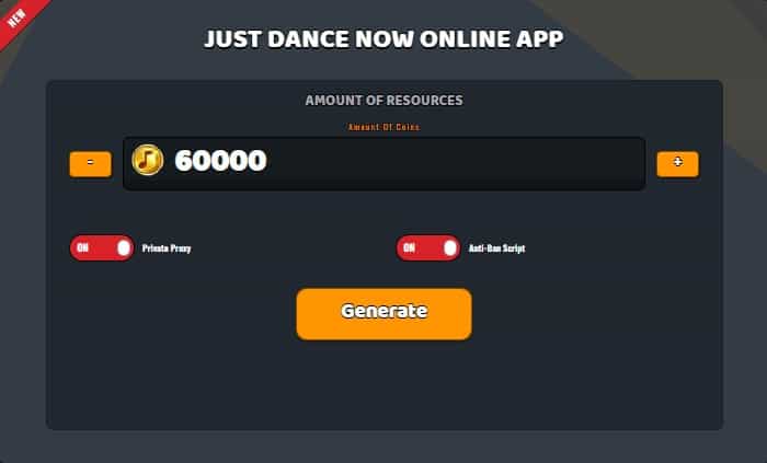 Just Dance Now free coins generator