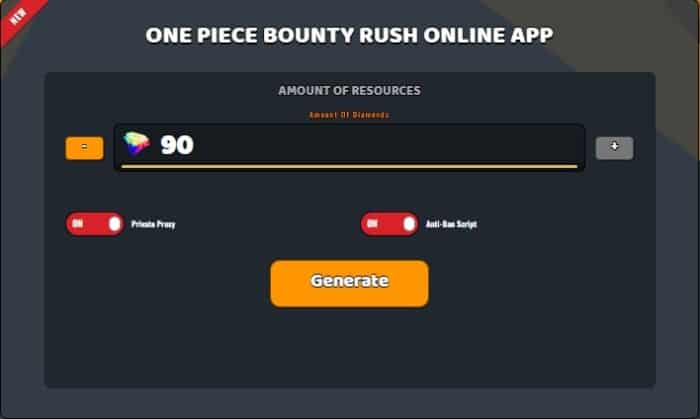 One Piece Bounty Rush free diamonds generator