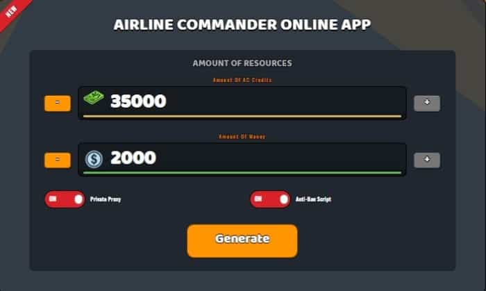 Airline Commander unlimited money and ac credits generator