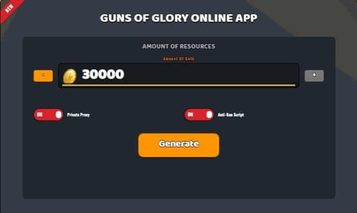 Guns of Glory free gold generator