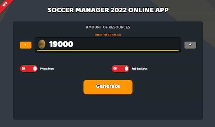 Soccer Manager 2022 sm credits generator