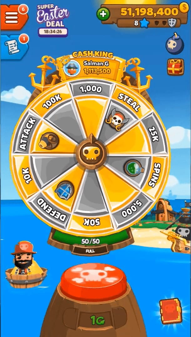 Pirate Kings free spins proof