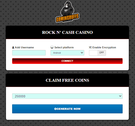 Rock N Cash Casino Free Coins and Chips Generator