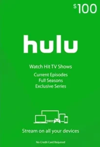 Hulu $100 gift card