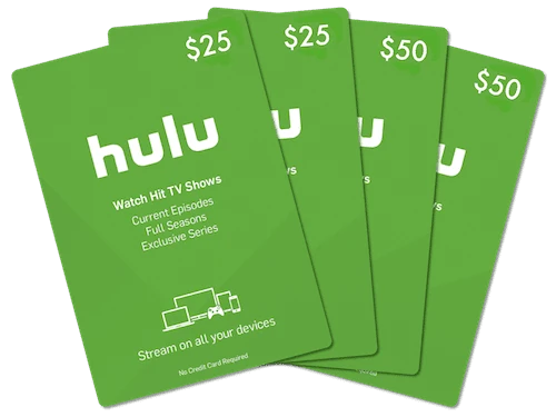 Hulu gift cards