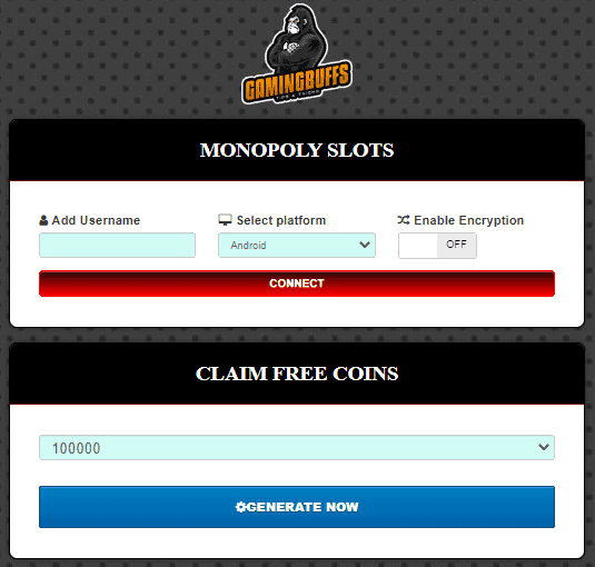 MONOPOLY Slots free coins generator