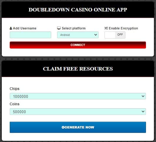 DoubleDown Casino free chips and coins generator